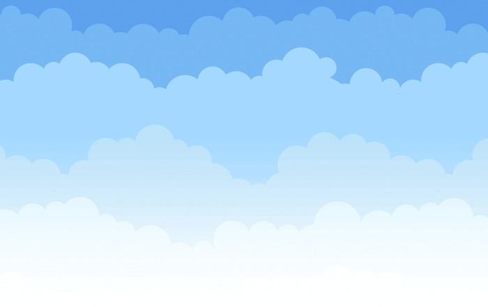 Illustration of transparent clouds infront of each outher