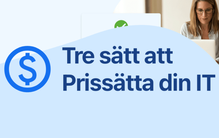 Tre sätt att prissätta IT